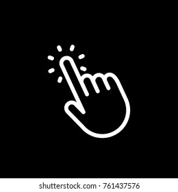 Hand clicking icon