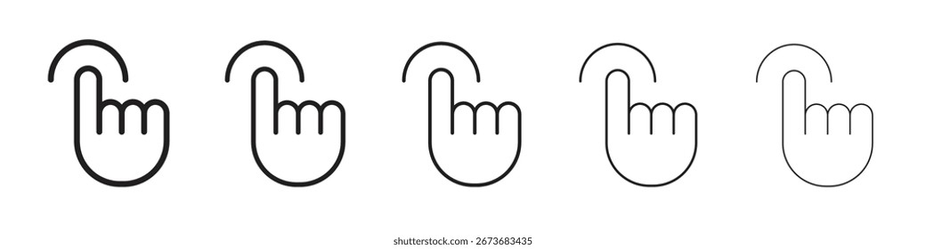 Clique manual ícone ilustração vetorial isolada