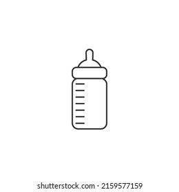 Hand clicking line icon. Vector illustration flat sign