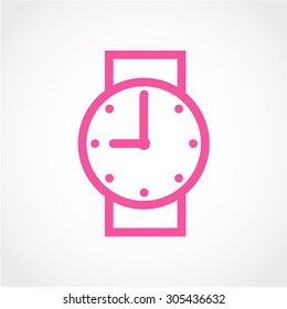 Hand clock Icon Isolated on White Background