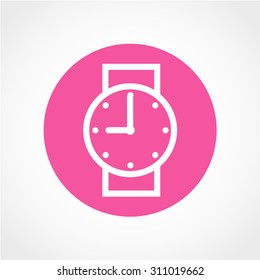 Hand clock Icon Isolated on White Background