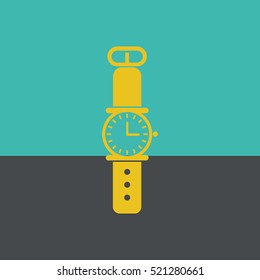 Hand Clock. Wrist Watch. 