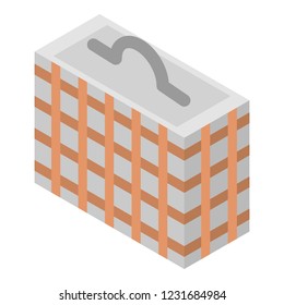 Hand close basket icon. Isometric of hand close basket vector icon for web design isolated on white background