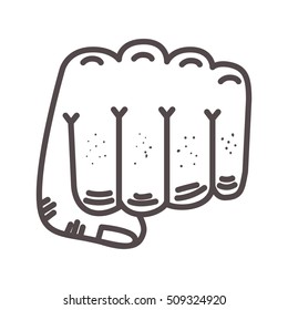 hand closed fist