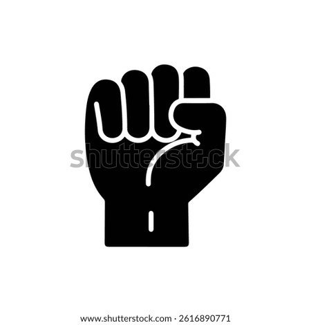 Hand in Closed Fist Symbolizing Concentration or Focus