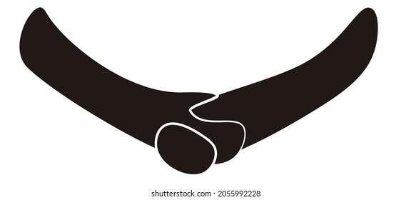 hand in hand closing a deal. done deal icon. stickman shake arms. eps10