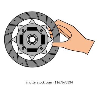 hand with clutch plate auto spare part