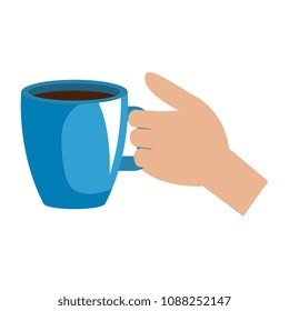hand with coffee cup
