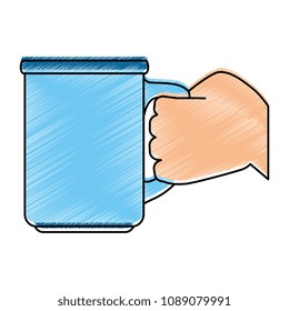 hand with coffee cup