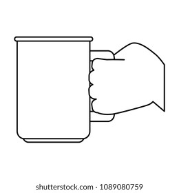 hand with coffee cup