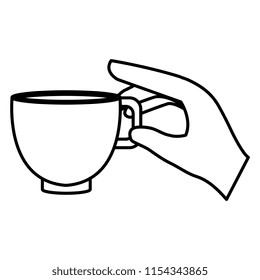 hand with coffee cup