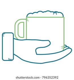 hand with coffee cup