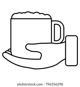 hand with coffee cup