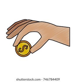 hand with coin icon