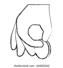 hand coin picking
