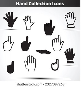 Hand collection illustrations and design