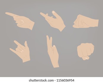 hand collection vector