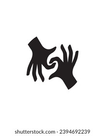 hand communication icon, vector best flat icon.