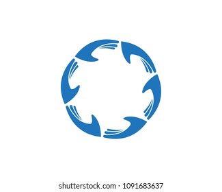 Hand community logo template