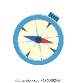 Hand compass flat icon on white background vector illustration