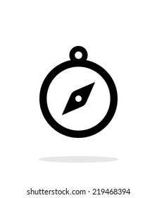 Hand compass icon on white background. Vector illustration.
