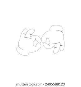 Hand concept. Collection of gesture high quality vector outline signs for web pages, books, online stores, flyers, banners etc. hands holding protect giving gestures icons.