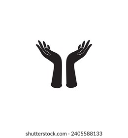 Hand concept. Collection of gesture high quality vector outline signs for web pages, books, online stores, flyers, banners etc. hands holding protect giving gestures icons.