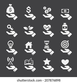 Hand concept icons