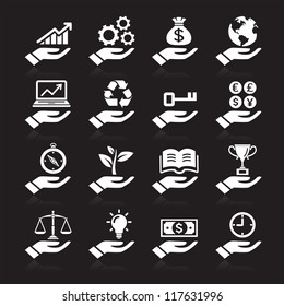 Hand concept icons. vector eps 10