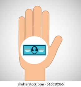 hand concept save bill money dollar vector illustration eps 10