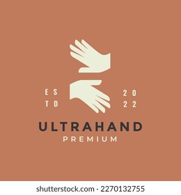 concepto de mano juntos cuidado diseño de logotipo abstracto 