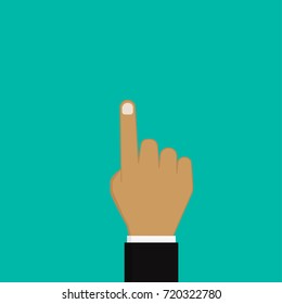 Hand concept.Pointing hand.Business Vector of pointing finger, Graphic vector illustration eps 10 Flat style icon.