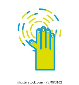 hand connecting to virtual reality technology