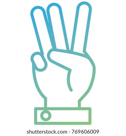 hand counting three on fingers
