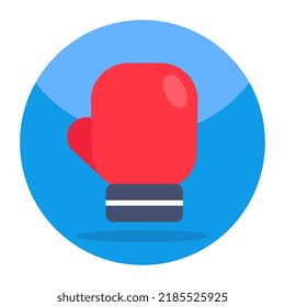 Icono de cubierta de mano, diseño plano de guante
