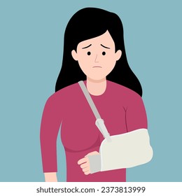 Hand a covering made of plaster of Paris that is put around part of someone's body, forming a hard case to protect them while a broken bone repairs itself.