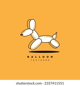 Hand craft animal shaped balloons logo design for your brand or business