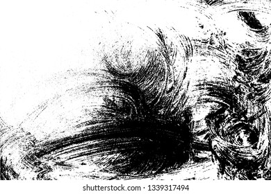 Hand crafted abstract vector texture. Heavy brush-painted background on paper. For posters, banners, retro designs. Overlay illustration over any design to create grungy effect and depth.