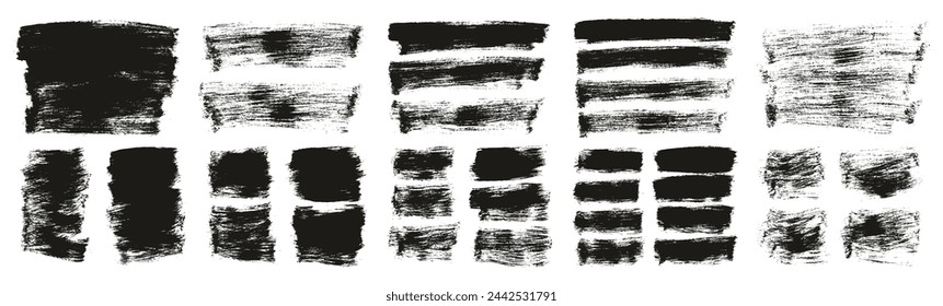 Hand Crafted Flat Paint Brush Thick Long And Short Background Mix High Detail Abstract Vector Background Mix Set 