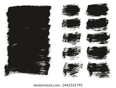 Hand Crafted Flat Paint Brush Thick Long And Short Background Mix High Detail Abstract Vector Background Mix Set 