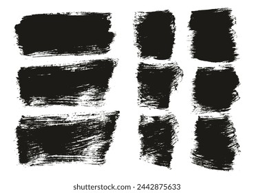 Hand Crafted Flat Paint Brush Thick Long And Short Background Mix High Detail Abstract Vector Background Mix Set 