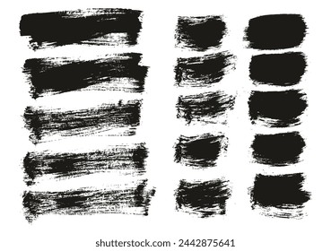 Hand Crafted Flat Paint Brush Thick Long And Short Background Mix High Detail Abstract Vector Background Mix Set 