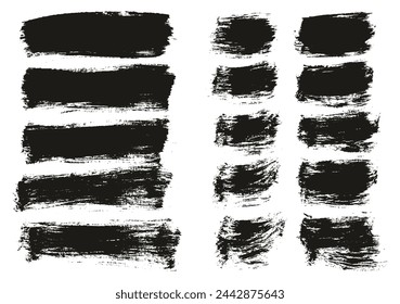 Hand Crafted Flat Paint Brush Thick Long And Short Background Mix High Detail Abstract Vector Background Mix Set 