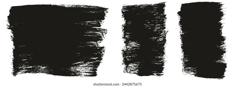 Hand Crafted Flat Paint Brush Thick Long And Short Background Mix High Detail Abstract Vector Background Mix Set 
