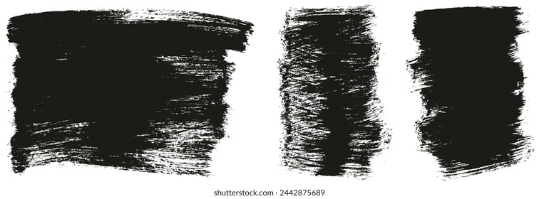 Hand Crafted Flat Paint Brush Thick Long And Short Background Mix High Detail Abstract Vector Background Mix Set 