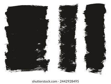 Hand Crafted Flat Paint Brush Thick Long And Short Background Mix High Detail Abstract Vector Background Mix Set 