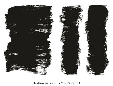 Hand Crafted Flat Paint Brush Thick Long And Short Background Mix High Detail Abstract Vector Background Mix Set 