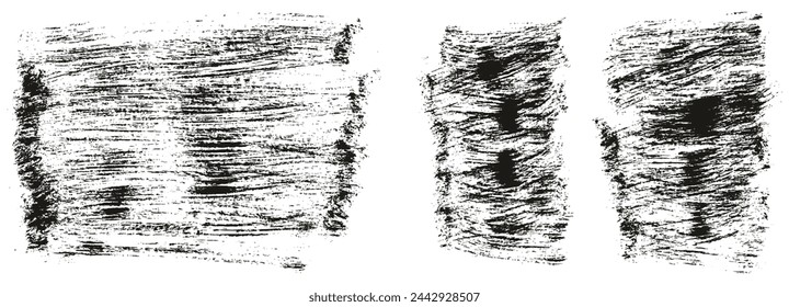 Hand Crafted Flat Paint Brush Thick Long And Short Background Mix High Detail Abstract Vector Background Mix Set 