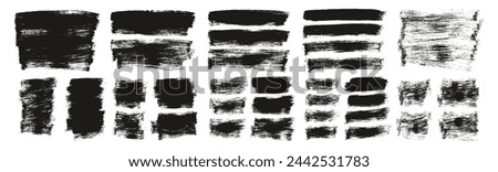 Hand Crafted Flat Paint Brush Thick Long And Short Background Mix High Detail Abstract Vector Background Mix Set 