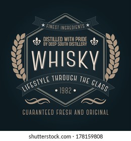 Hand Crafted Whisky Lettering For Label And Packaging 